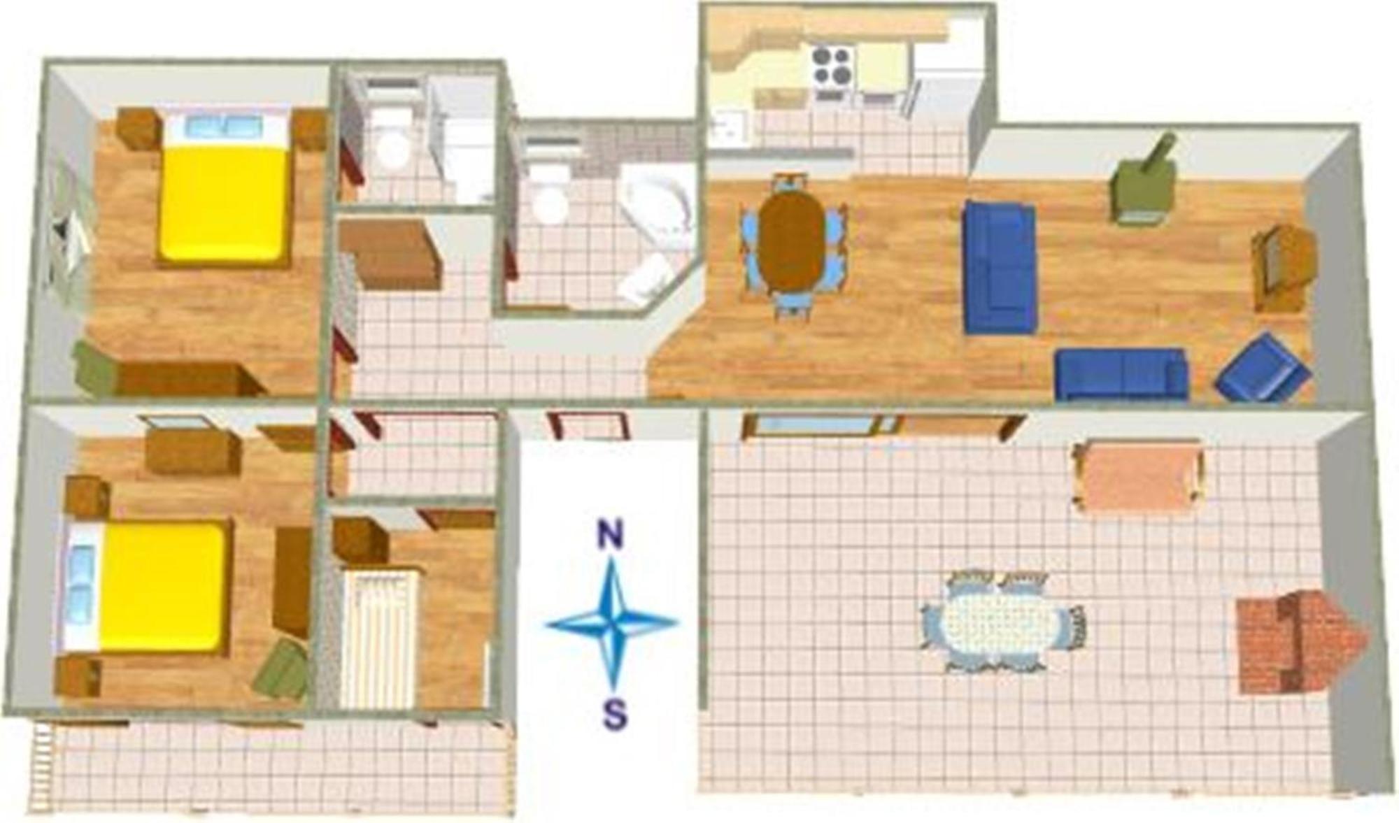 Apartments Zorica Tučepi Oda fotoğraf